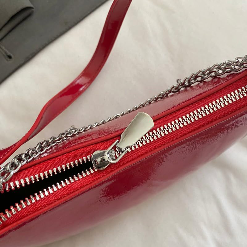 Women Elegant Underarm Bag PU Leather Casual Armpit Bag Solid Color All-Match Handbag Travel Shopping Work Handbag3