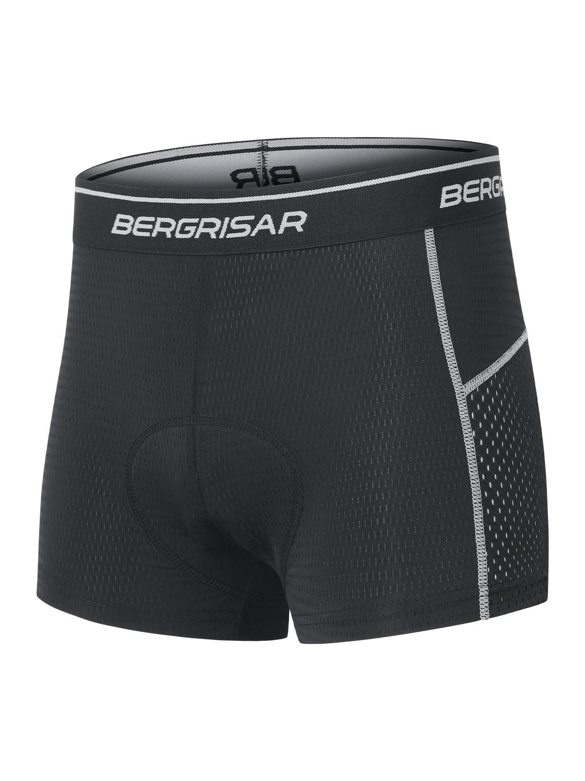 BERGRISAR Sous-vêtement de cyclisme rembourré 3D pour homme