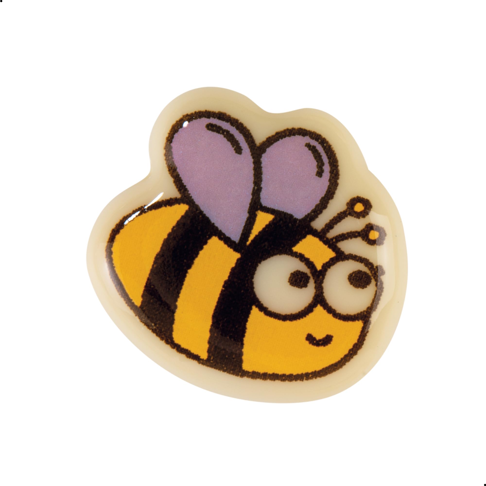 Günthart 180 Stück kleine Bienen aus weißer Schokolade Schokoladenaufleger geeignet für Kuchen und Cupcakes