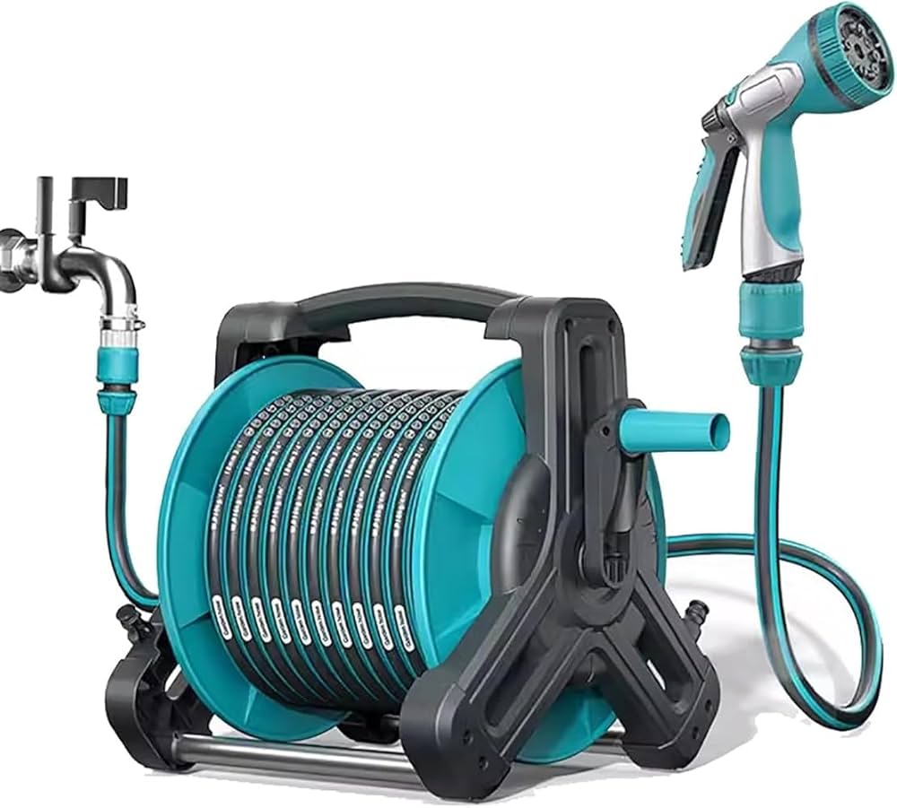 Amazon | Jiixzao水まきホース ホースリール 10m 15m 20m 30m