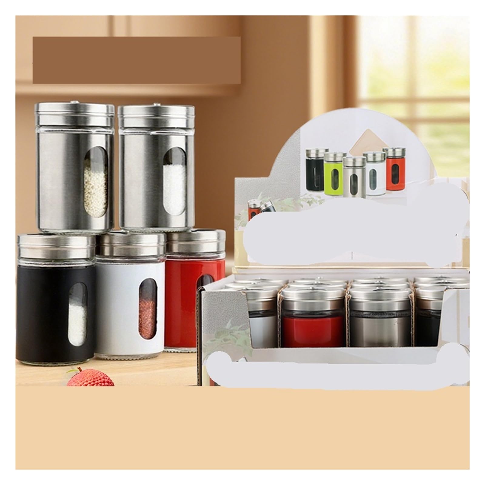 12pcs Seasoning Rotating Bottle Pour Sucre