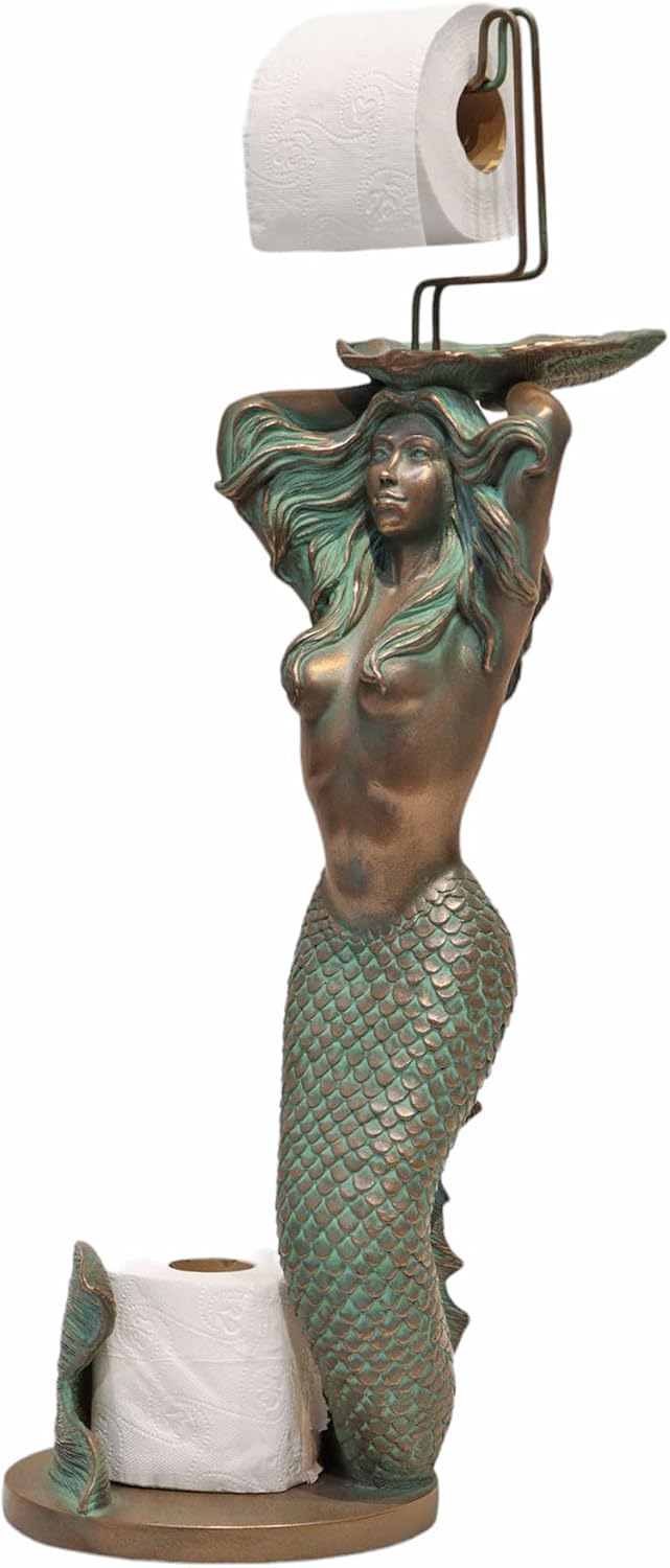 Mermaid Toilet Paper Holder (Verde Bronze)