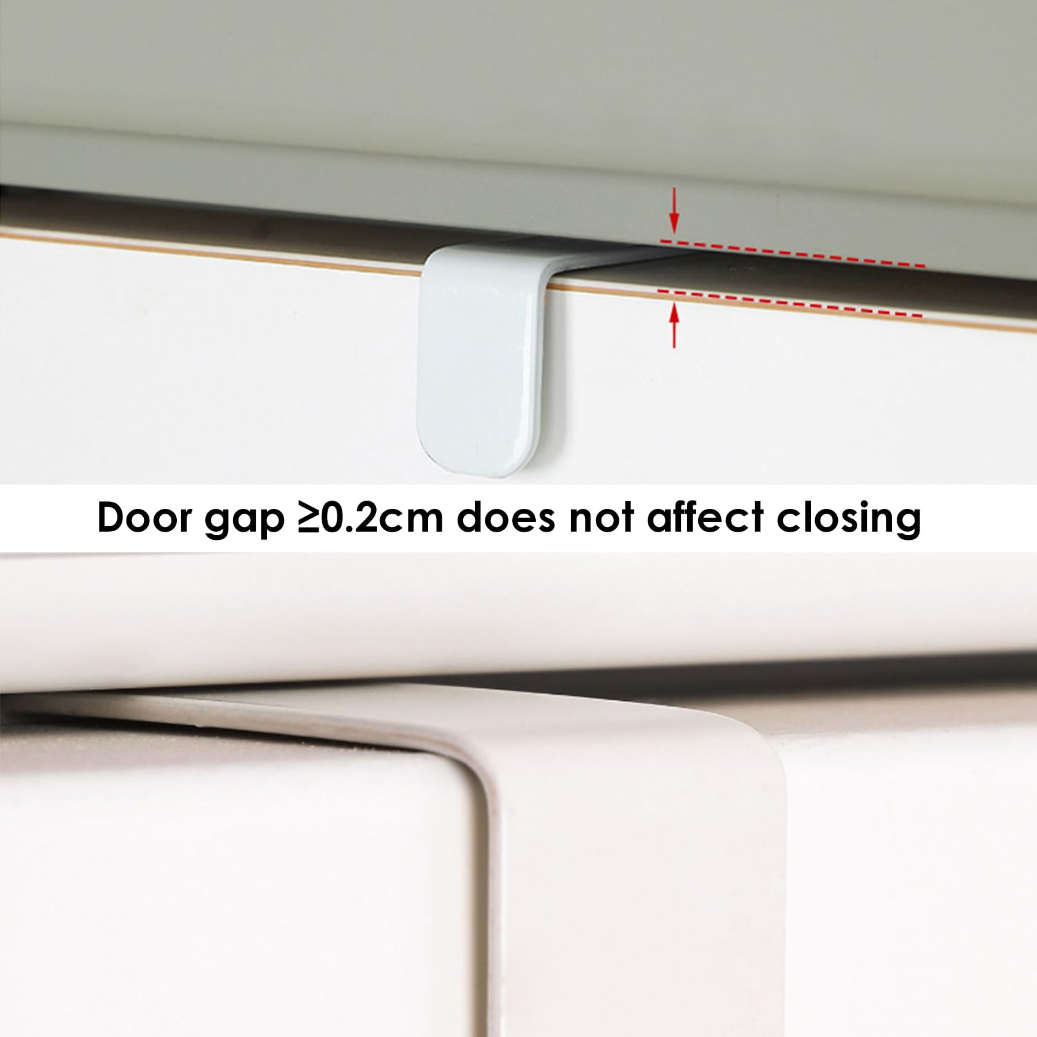 WUFGWBD 2 Pieces of Door Hooks, 2 Pieces of Transparent Hooks, Bedroom Door Hooks, Door Coat Hooks, Clothing Hanging Hooks - Image 4