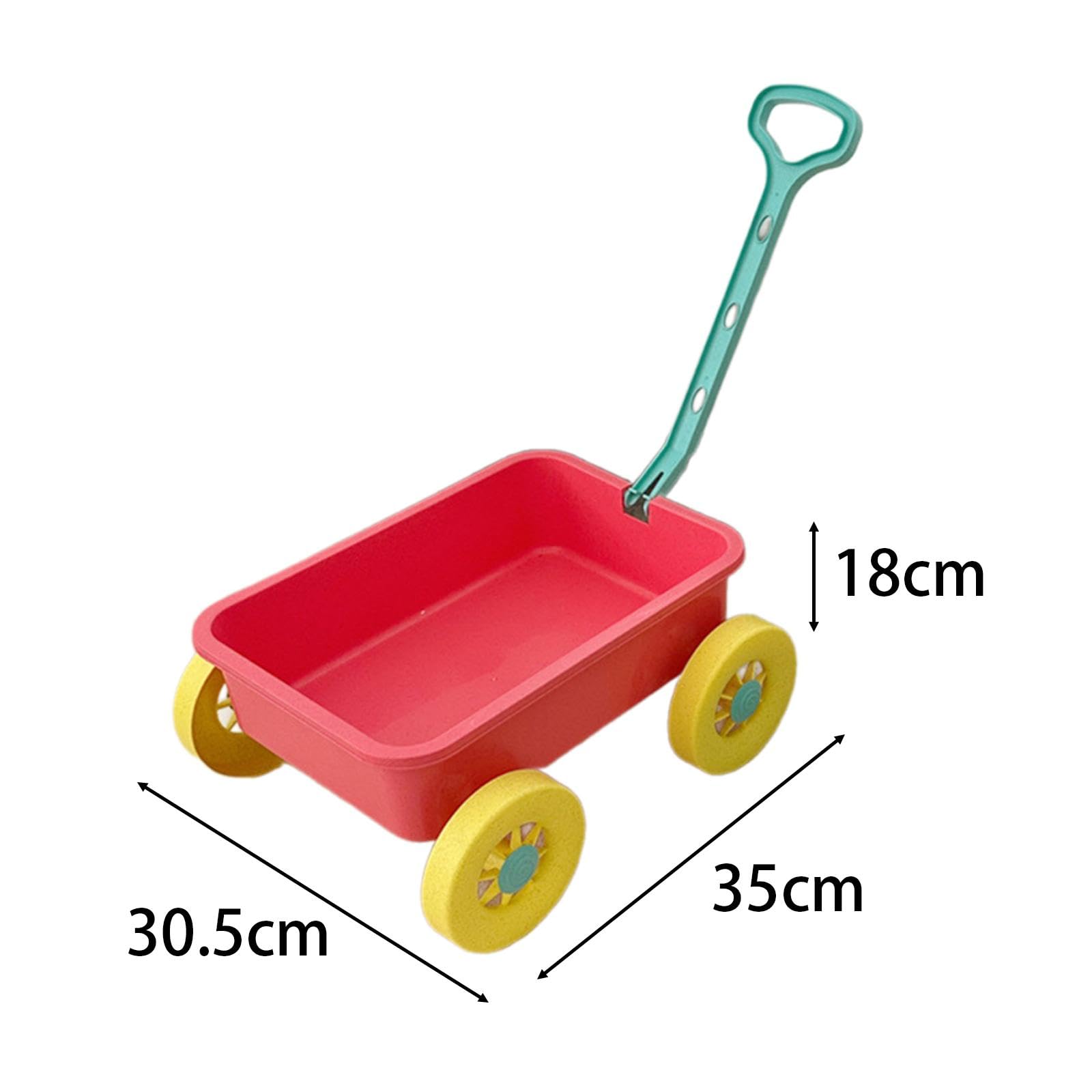 Sharplace Ruota da Sabbia con Secchiello per L'acqua, Carrello per Bambini con Ruote, Giocattolo Educativo, Giocattolo da Spiaggia per Bambini, Piccolo Carr, Rosa