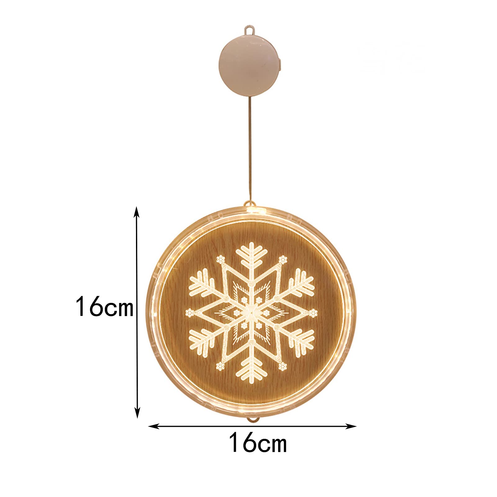 FUFRE 16cm Weihnachtsdeko Fenster Beleuchtet Batterien, LED 3D Nachtlicht Nachttischlampe Mit Fernbedienung & Smart Touch Bester Geburtstag Für Weihnachtliche (3-teiliges Set)