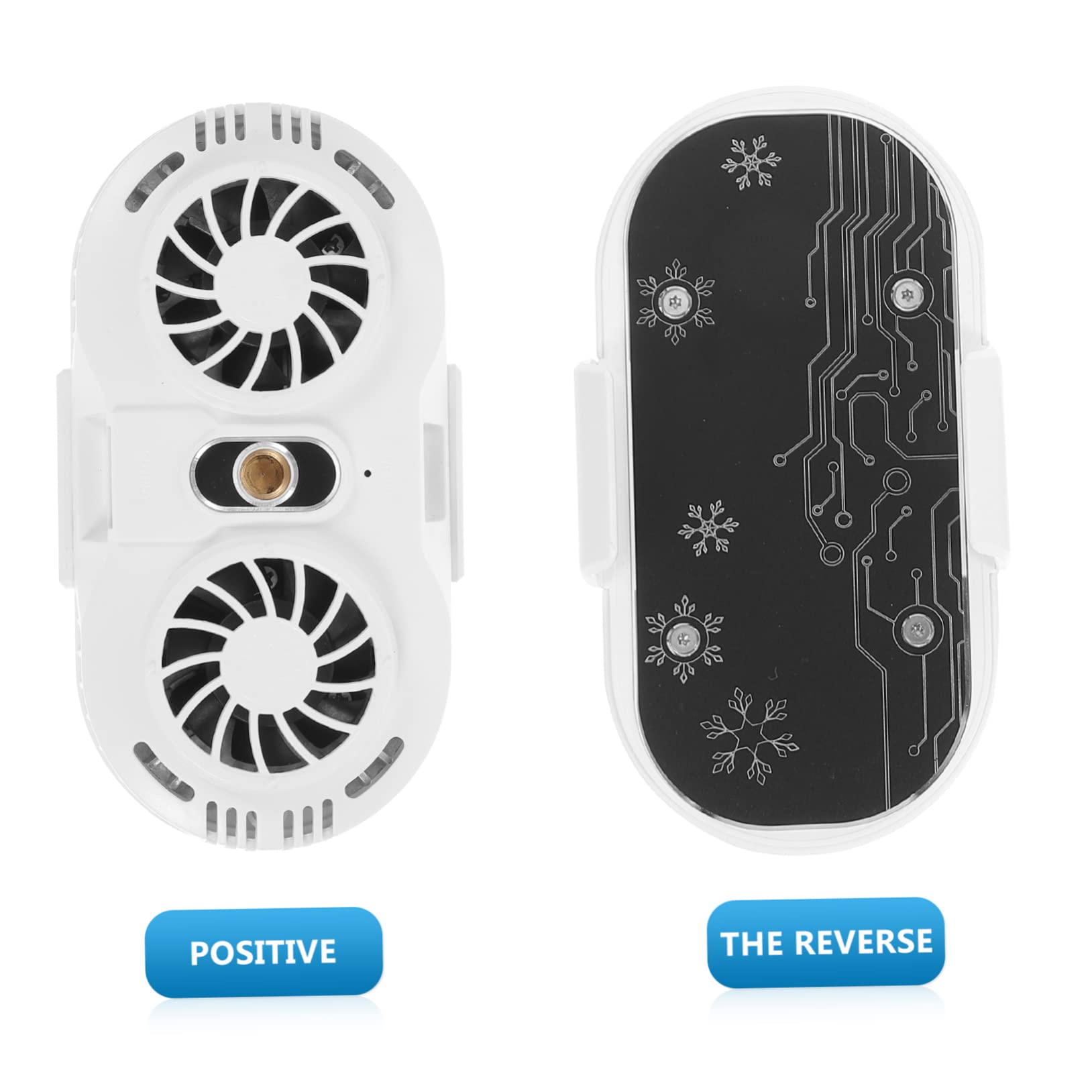 jojofuny Phone Cooler Semiconduttore Dual Fans Raffreddatore Smartphone Ultra Silenzioso Per Gaming e Streaming Compatibile Dispositivi
