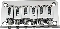 Ponte Fixa Hardtail Para Guitarra Stratocaster 6 Cordas Cromada