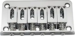 Ponte Fixa Hardtail Para Guitarra Stratocaster 6 Cordas Cromada