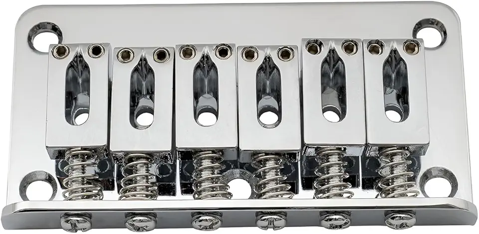 Ponte Fixa Hardtail Para Guitarra Stratocaster 6 Cordas Cromada