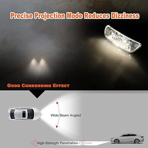 Miniatura 4 de Nixon Offroad Luces antiniebla para Chevy Trailblazer 2002-2009 para Isuzu Ascender 2003-2008, juego de lámparas antiniebla de conducción, repuesto,