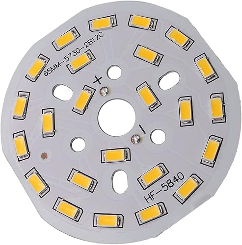 Bettomshin Módulo de chip LED, tablero de aluminio, 12W 300mA blanco cálido 3000K lámpara de reflector de alta potencia, 2.56 pulgadas de diámetro