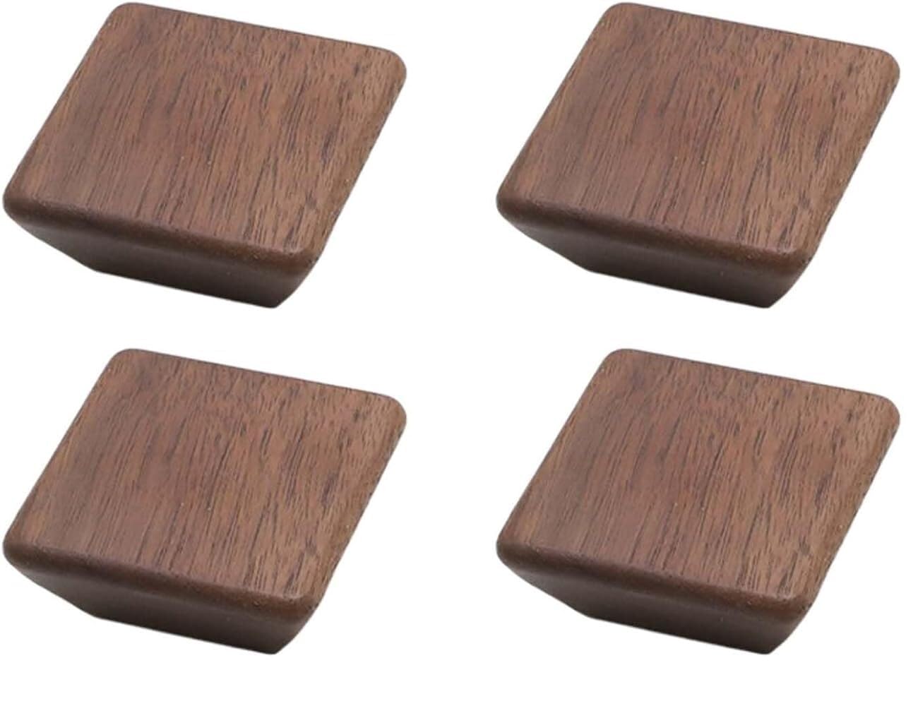 Erere Brown Wood Cabinet Pulls, Drawer Handles For Wardrobe Dresser Kitchen