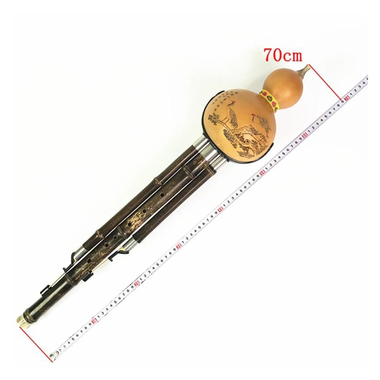 Profesjonalny Instrument Dęty Drewniany O Niskim Tonie C/D Hulusi Three Note(Bass C)