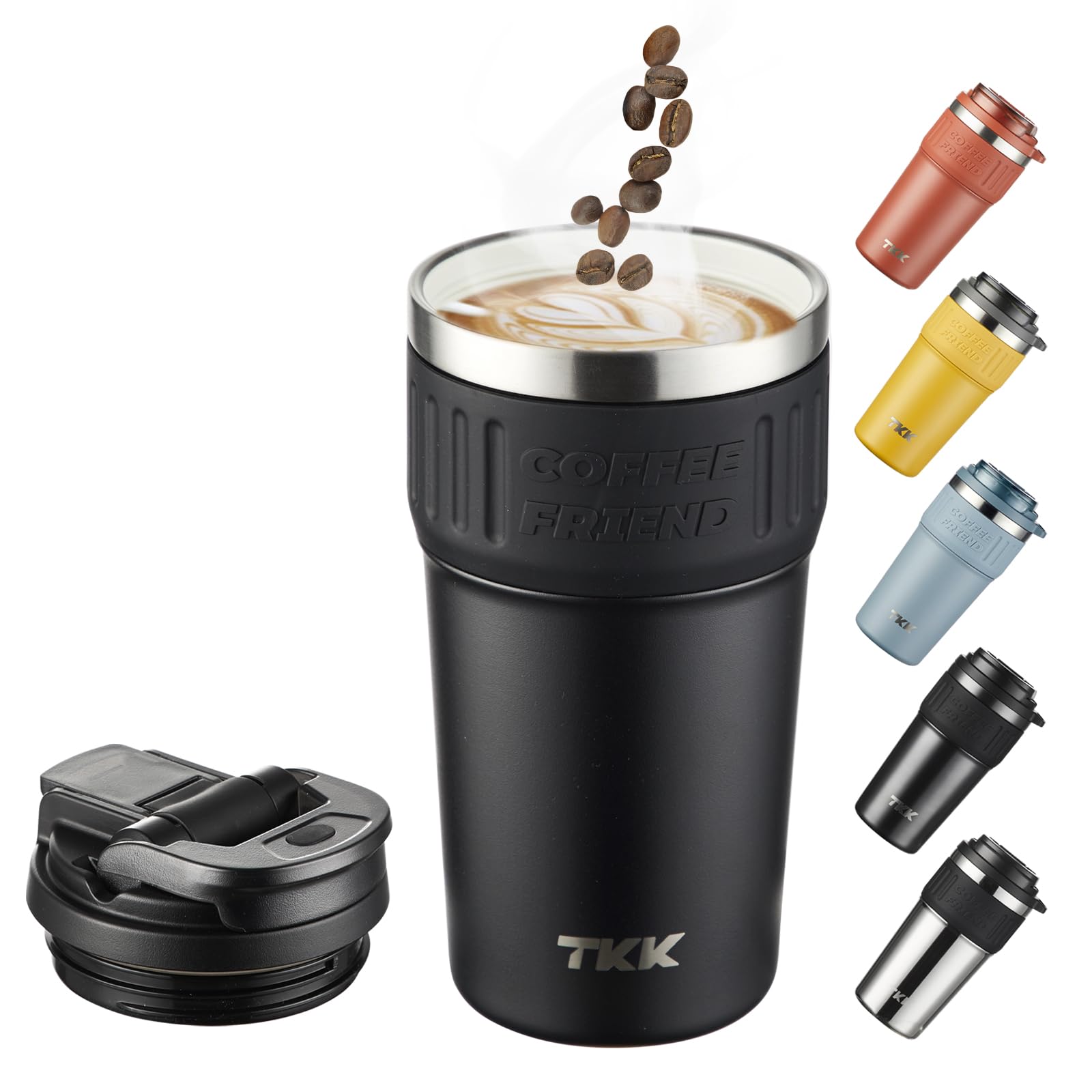 Amazon.com: TKK Insulated Coffee Mug with Ceramic Coating, 21oz