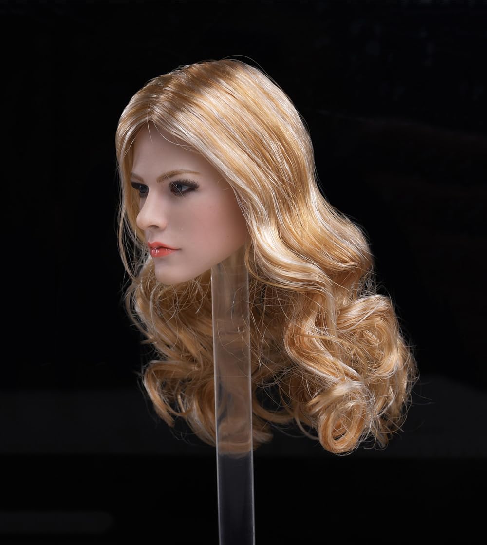Amazon.co.jp: 1/6スケール女性の頭彫り、美人ヨーロッパ人の
