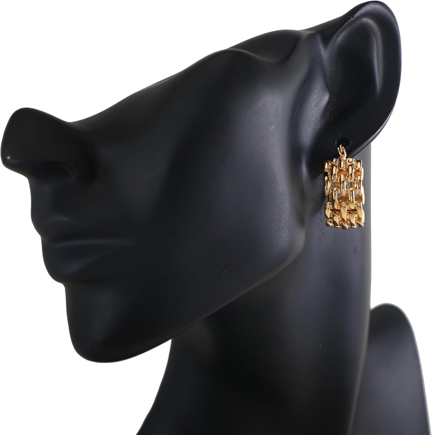 XZE 14K Gold Plated Braided Hoop Earrings - Classic, Lightweight, Hypoallergenic Twisted Hoop Earrings for Women - Image 3