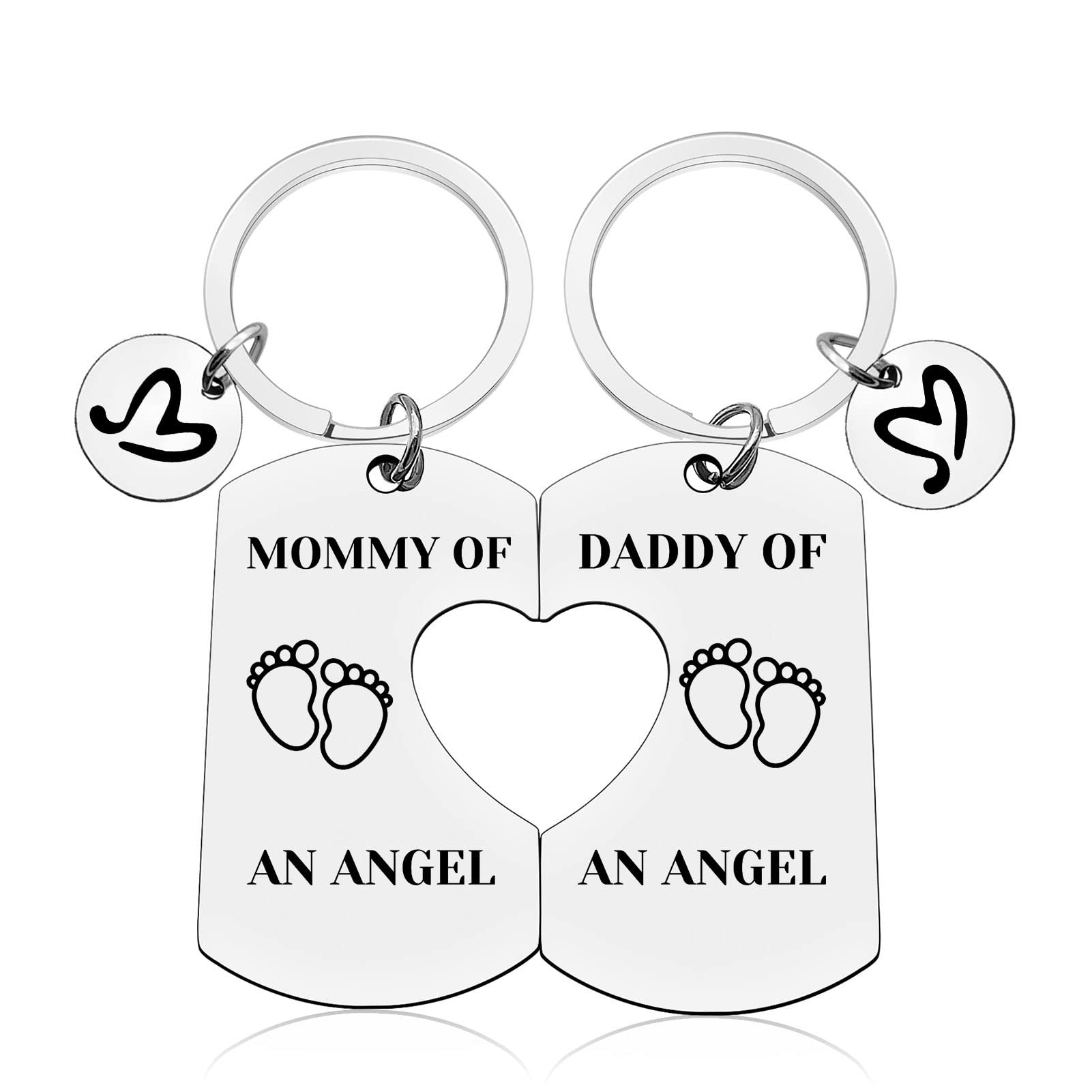 Vadaka Loss of Baby Memorial Gifts Memorial Keepsake Keychain Gift for Infant Child Loss Sympathy Gifts for Parents Pregnancy Loss Gifts Loss Memorial Keyring Remembrance Gift for Child Baby Loss