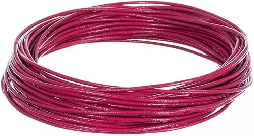 Miniatura 5 de Craft County Cordón redondo de cuero de 0.059 in  5, 10, 25 yardas (negro, 10 yardas)