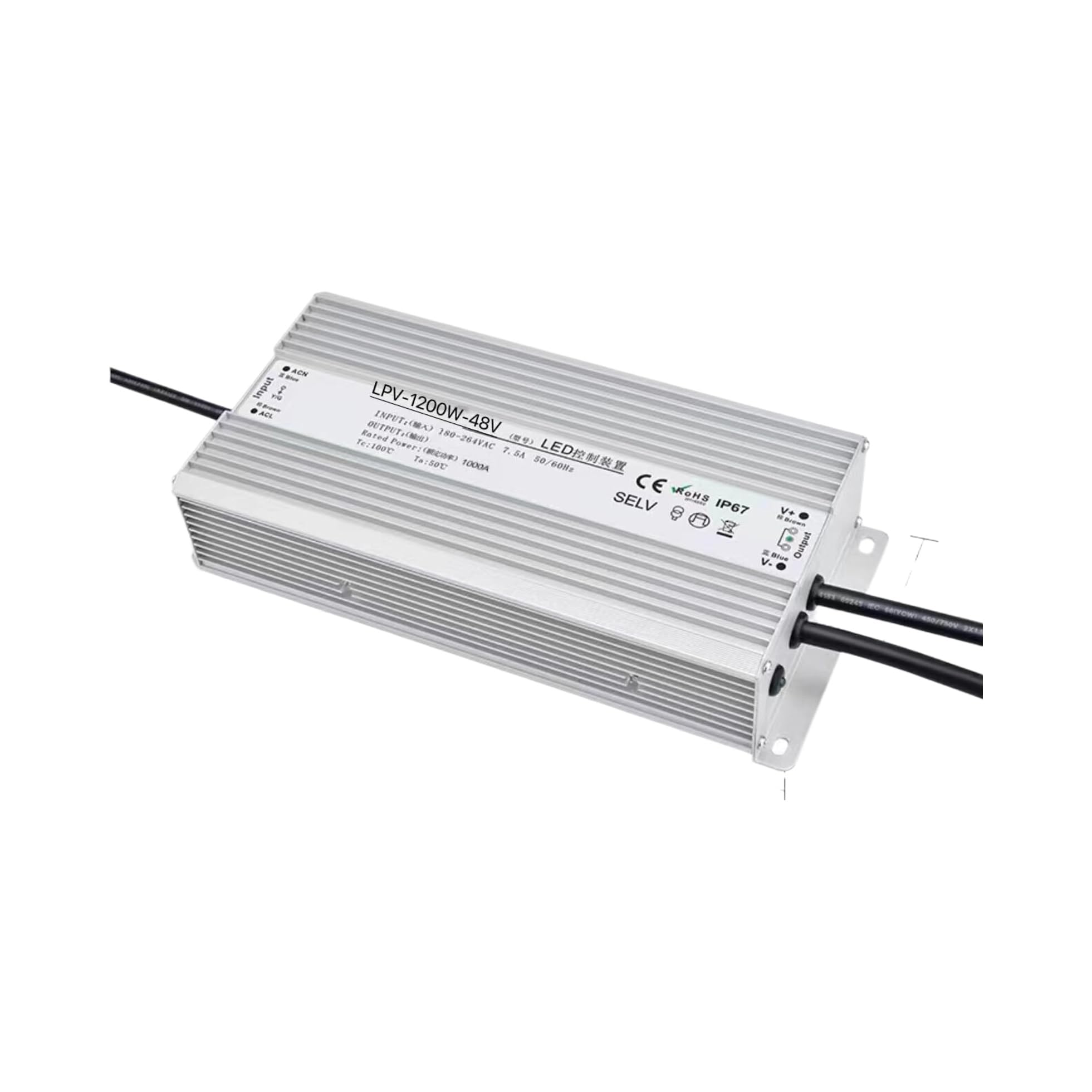 Alimentation à découpage IP67 anti-surchauffe pour courant stable 220V 12V 24V - 2