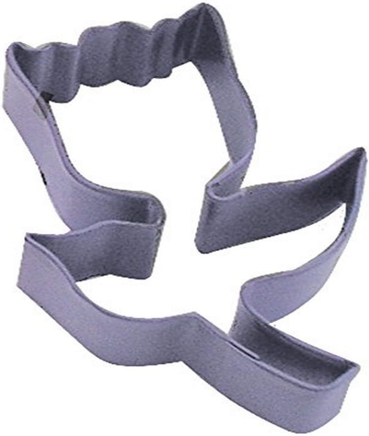 R&M Tulip 3.25" Cookie Cutter Lavender with Colored, Durable, Baked-on Polyresin Finish