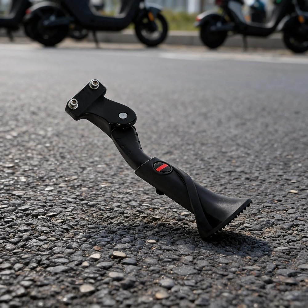 Cavalletto regolabile per bici elettrica Q20, cavalletto laterale in alluminio resistente con piede antiscivolo, gamma 230-300 mm
