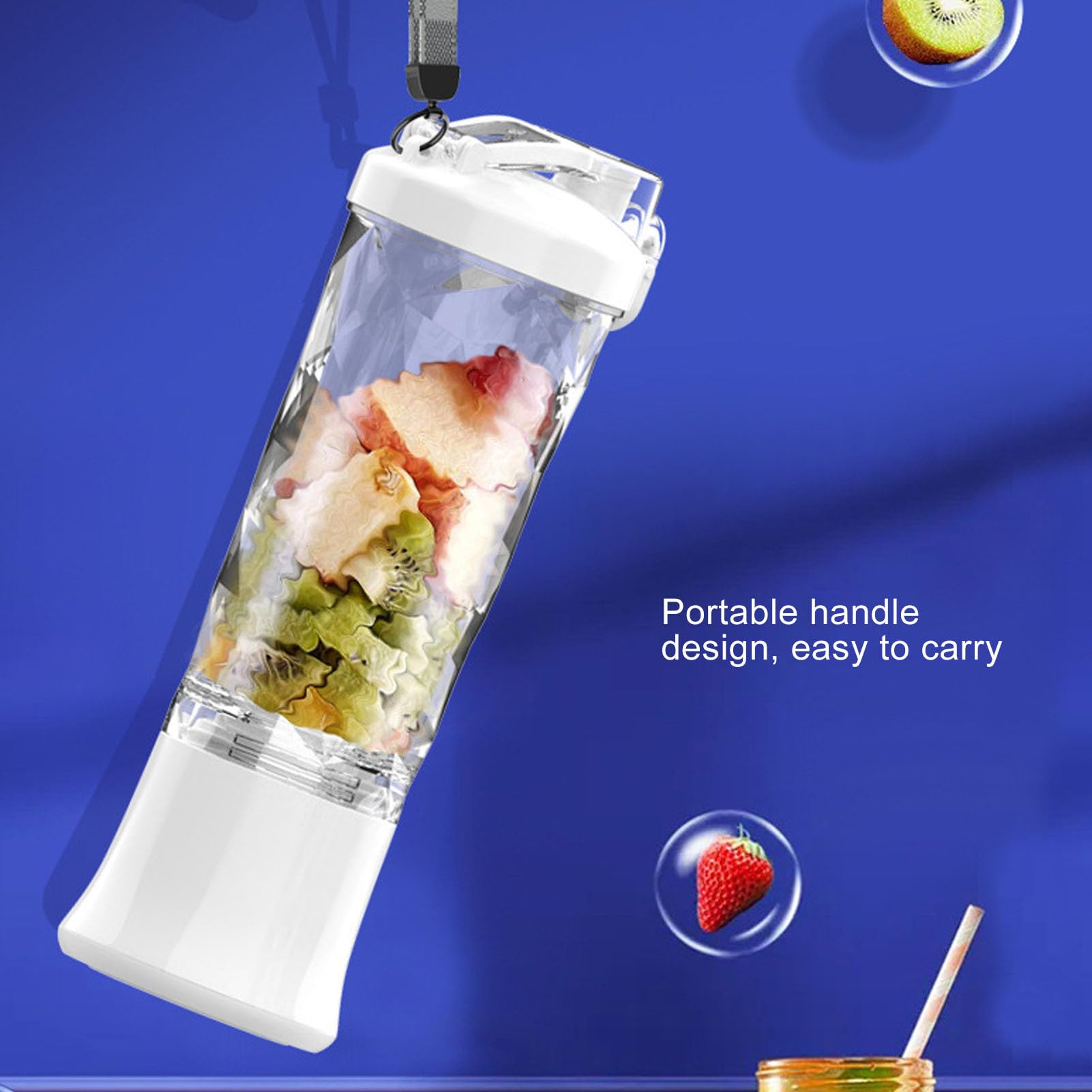 Frullatore Portatile, Frullatore Personale Ricaricabile USB,