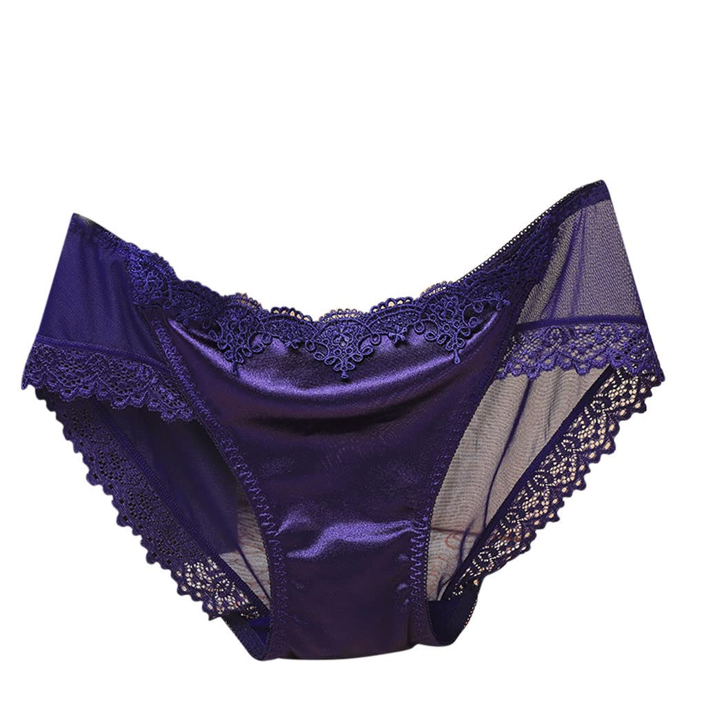 JOAU Women Sexy Sheer Lace Bikini Panties Breathable Hipster Stretch Briefs Seamless Bikini Flower Lace Cheeky Lingerie