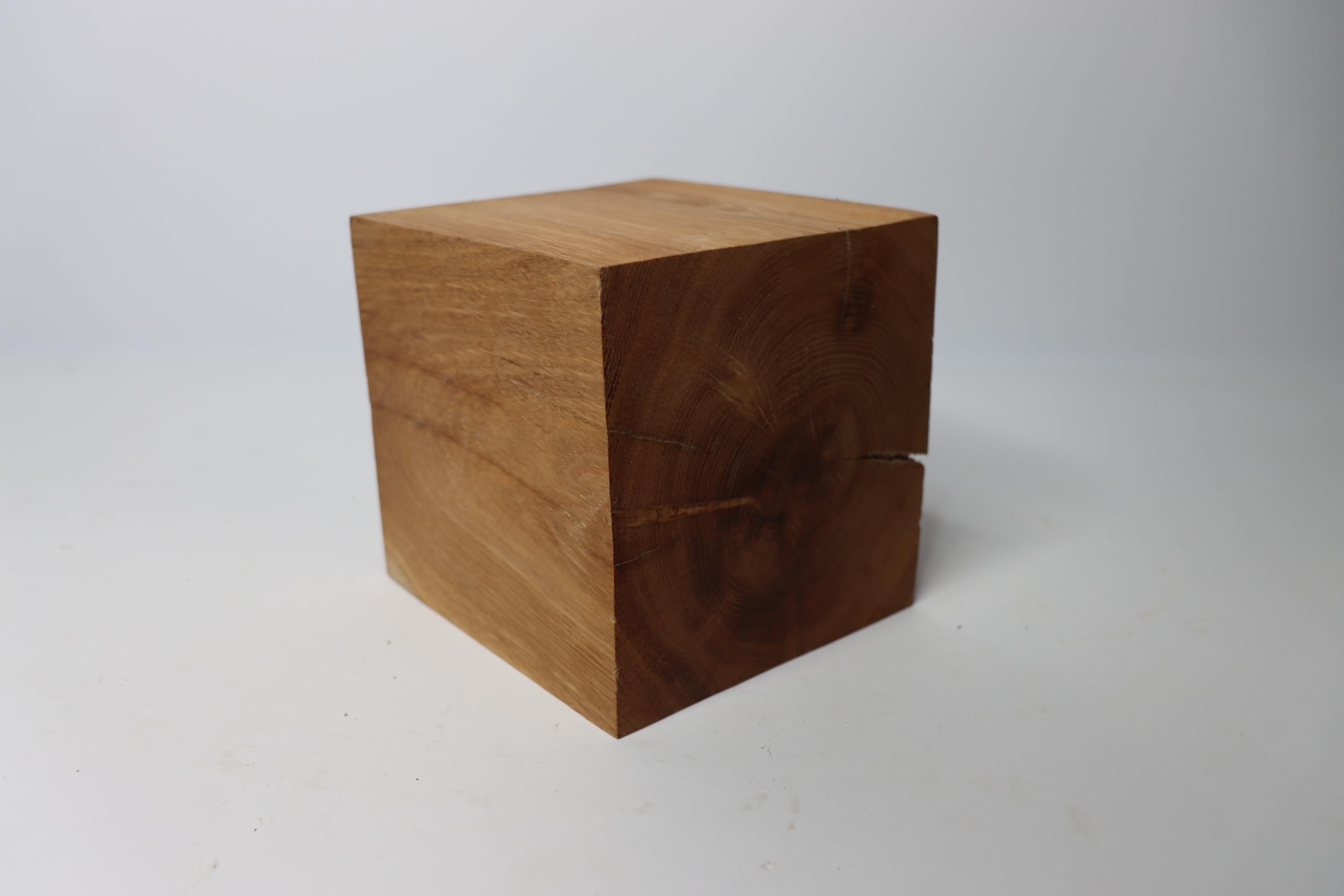 WestTree Eiche Würfel Regal, 12,5x12,5x12,5cm, Rustikal, Eichenholzregal, Einbauregal, Wandmontage