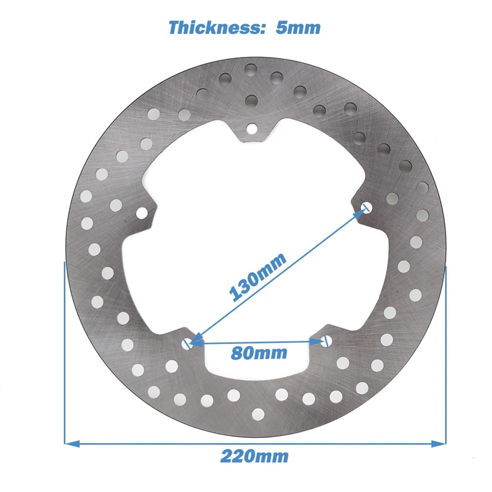 Pasuje do BMW S1000R 2013-2017 S1000RR 2009 2010 2011 2012 2013 2014 2015 2016 2017 Motocyklowa tylna tarcza hamulcowa 220 mm 5 mm Motocykl wirnik tarczy hamulcowej