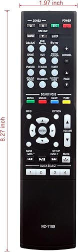 Miniatura 5 de RC-1189 Remoto reemplazado para receptor Denon AV AVR-S700W AVR-S710W AVR-S720W AVR-X1100W AVR-X1200W AVR-X1300W AVR-S700 AVR-S710 AVR-S720