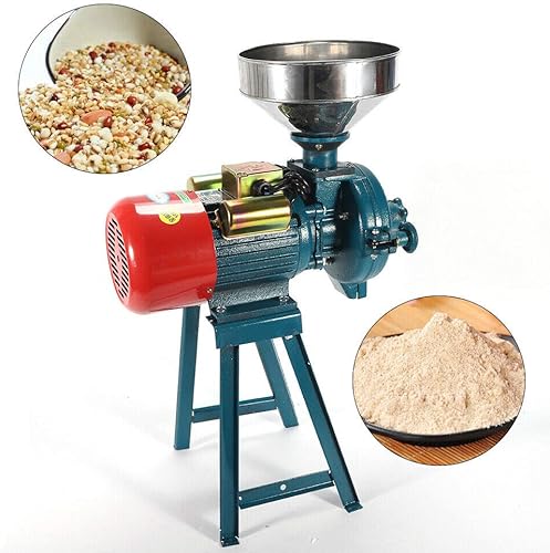 Miniatura 4 de Molino eléctrico de grano de 110 V, 1,5 KW, molinillo de especias, pulverizador, pulverizador, máquina de polvo para cereales de trigo, café, arroz,