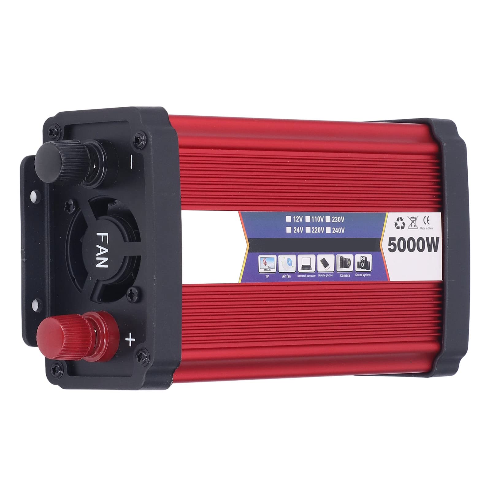 Potencia de Automóvil Versuser -Cargador 5000W Protección Múltiple, Cartón de Conmutación Alta Accesividad, Interruptor Encendido (24V a 220V)