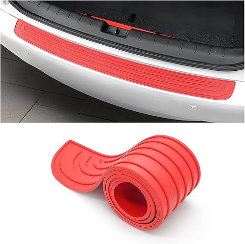 Protector de parachoques trasero de automóvil, antiarañazos, antideslizante, para la entrada de la puerta del maletero, tira de protección de