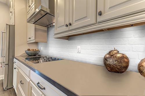 Miniatura 4 de CONCORD WALLCOVERINGS Retro-Art - Paneles de pared 3D para cocina, paquete de 10, color blanco pintable, PVC, 24.5 x 18.5, cubre 31.48 pies