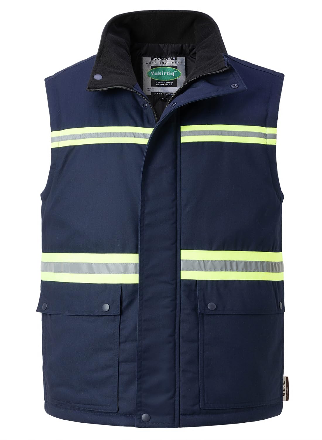 Gilet Imbottito da Lavoro da Uomo Giubbotto Smanicato Invernale Alta Visibilità Gilet Giacca Senza Maniche da Lavoro