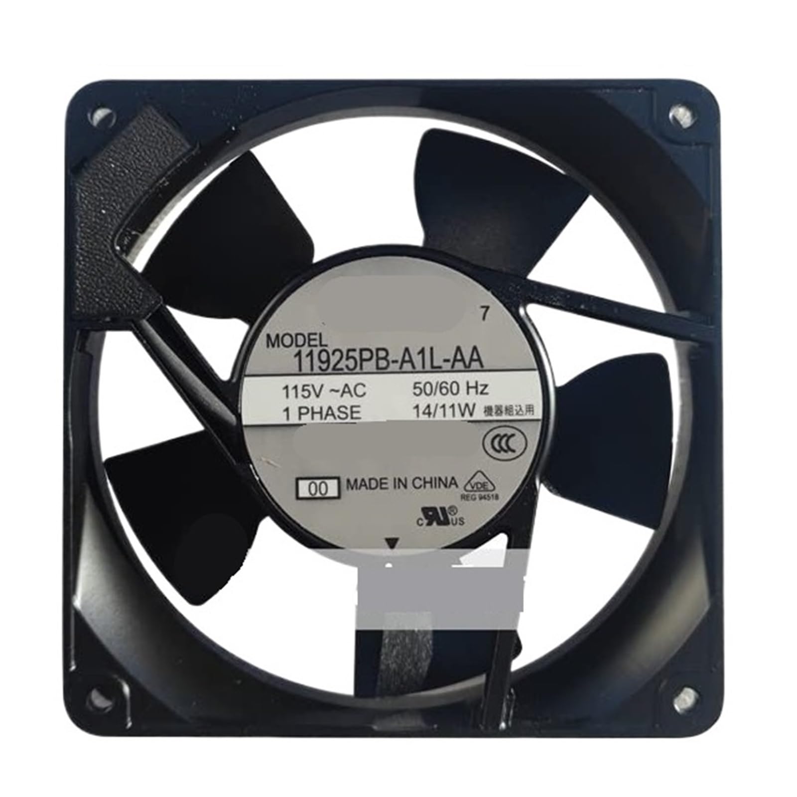 Ventilateur 11925PB-A1L-AA 115V pour refroidissement industriel