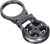 Vista 2 de K-Edge Soporte para computadora de bicicleta con vástago ajustable Garmin Gun Metal