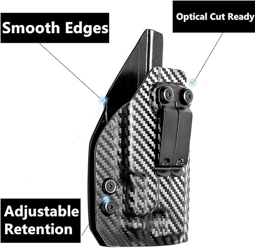 Miniatura 8 de Kydex IWB - Funda para Glock 43 x 48 Mos Sig Sauer P365 P365XL con Streamlight Sub TLR-7 500 lúmenes linterna de luz de pistola