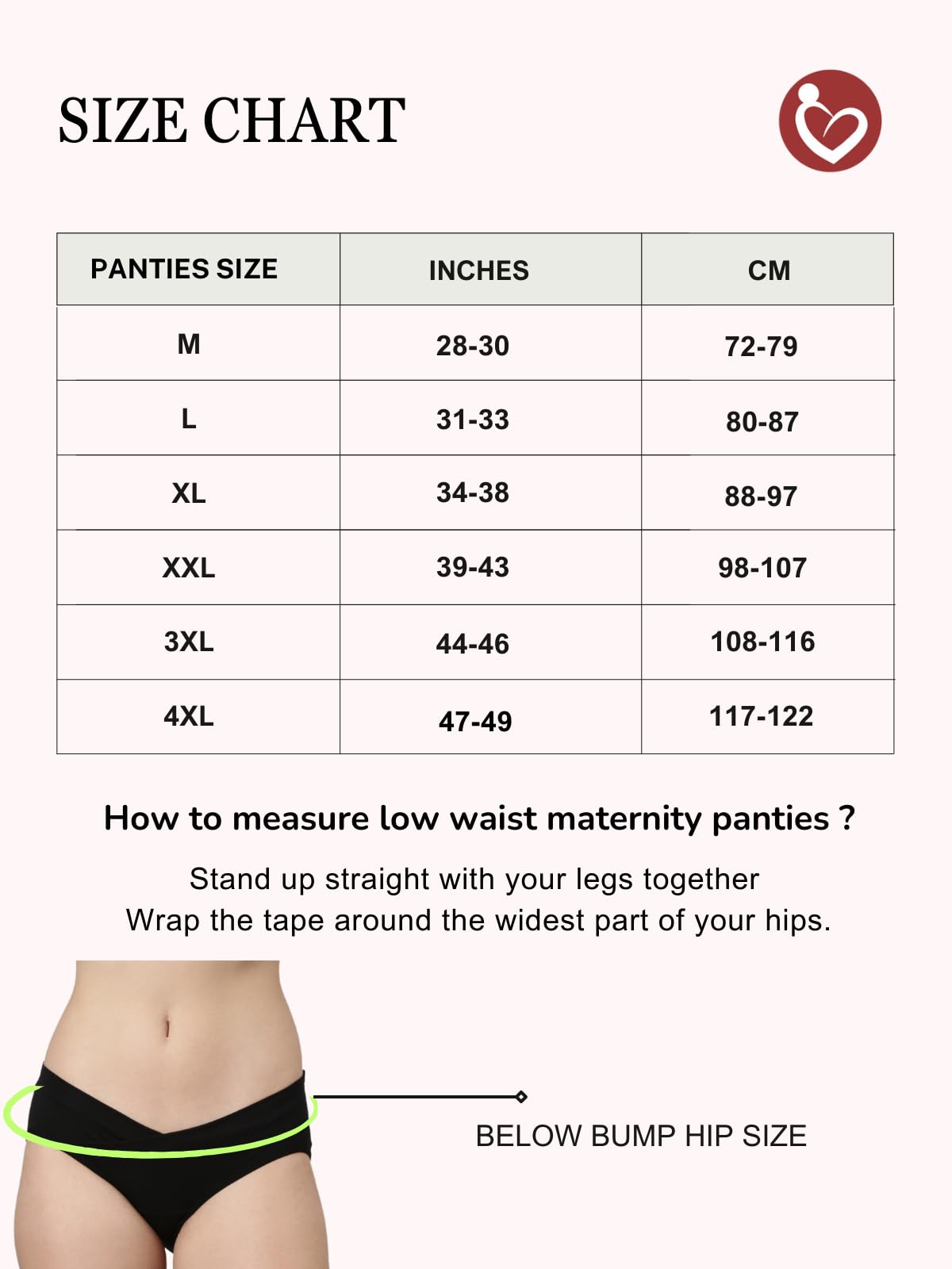 THE MAMA KLUB Pack of 2 Maternity Panties, Low Waist, v Shape - Image 6 thumbnail