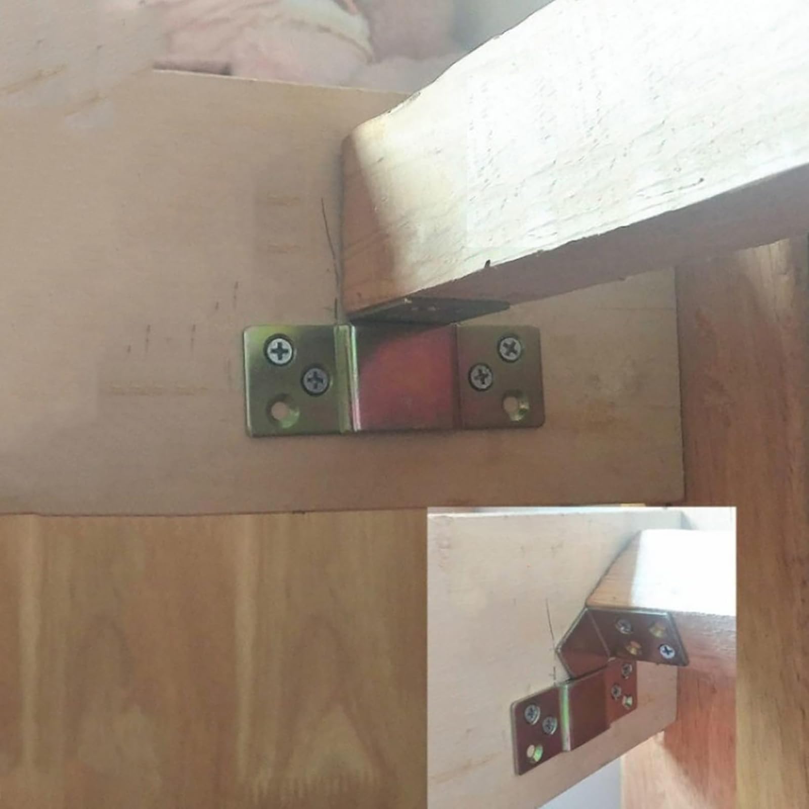 10 pezzi di supporto centrale per letto, ferramenta per letto, angolari resistenti per telai di letto in ferro, telai in legno, connettori angolari, connettori angolari a 90 gradi