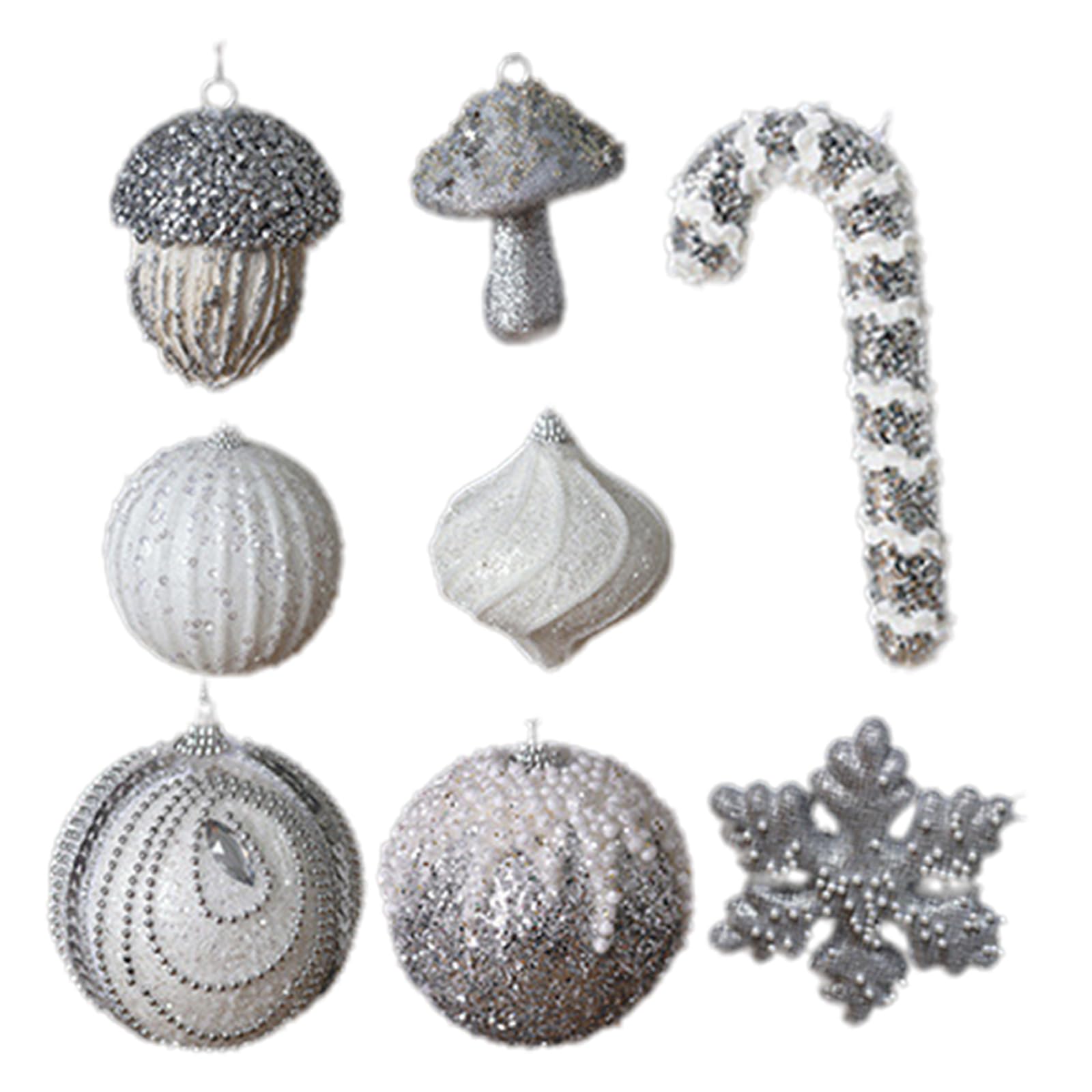 carotoe Shatterproof Christmas Tree Hanging Pendants Shimmering Baubles for Holiday Decoration Indoor and Outdoor Ornament Holiday Decorations