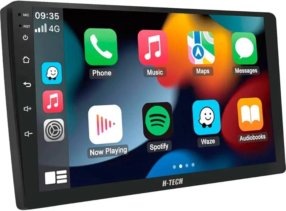 Central Multimidia 9pol QLED QuadCore 2GB 64GB Android Carplay Android Auto