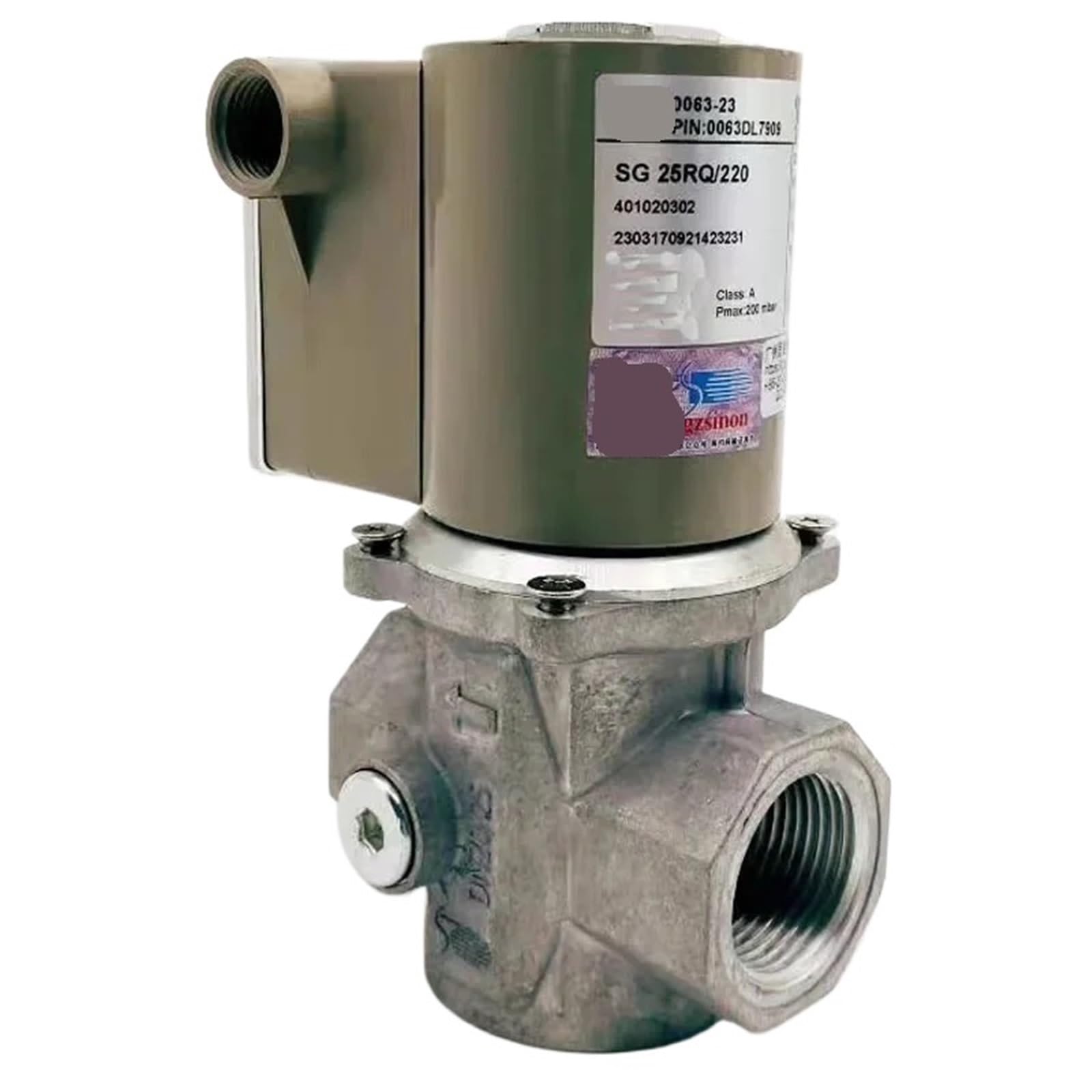 Électrovanne SG50RQ/220 pour régulation de gaz et fluide industriel