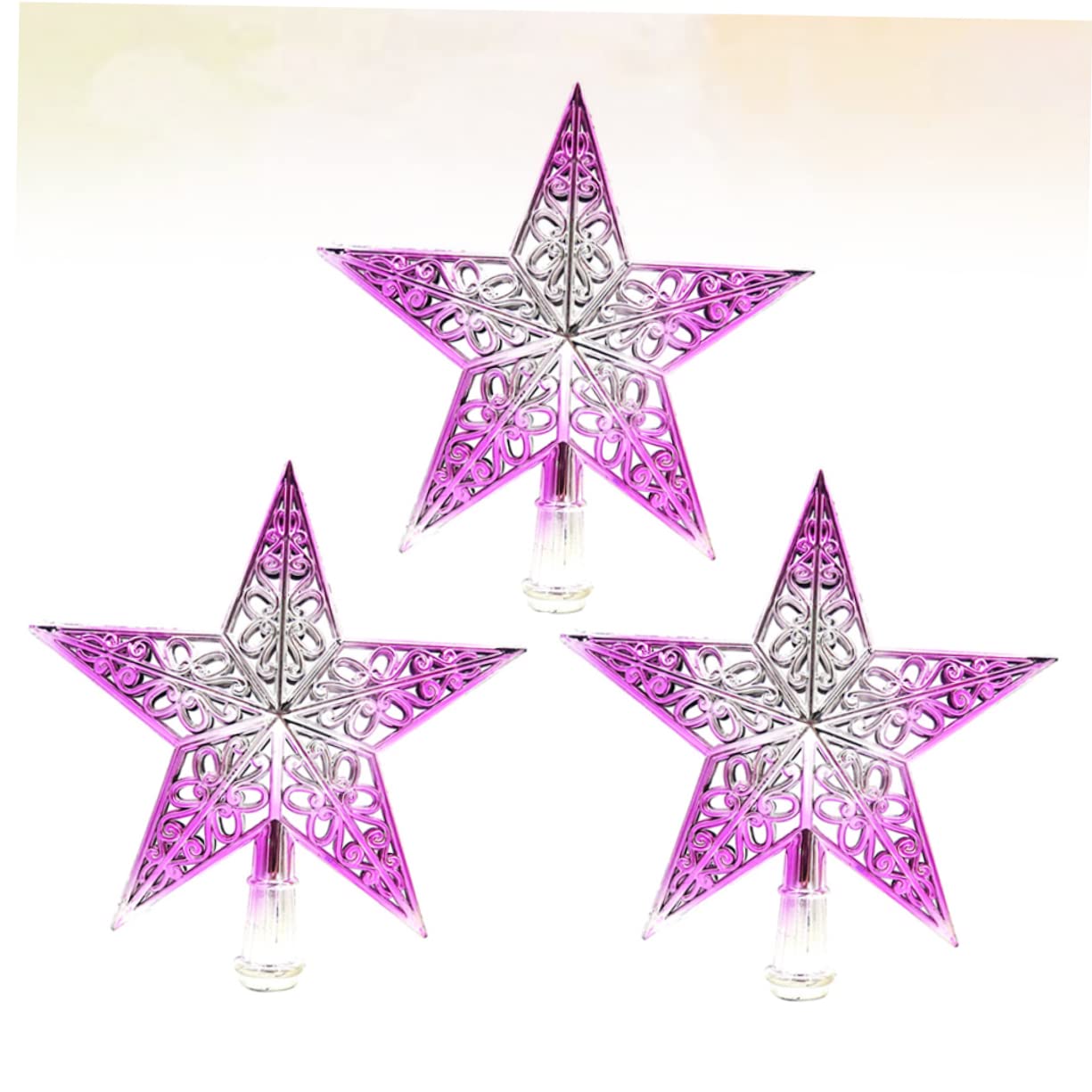 ABOOFAN 9stücke Teiliges Weihnachtsbaum Sternspitze Glitzernde Christbaumspitze Aus Hochwertigem Dekoration Für Festliche Anlässe Farbverlauf Bruchsicher