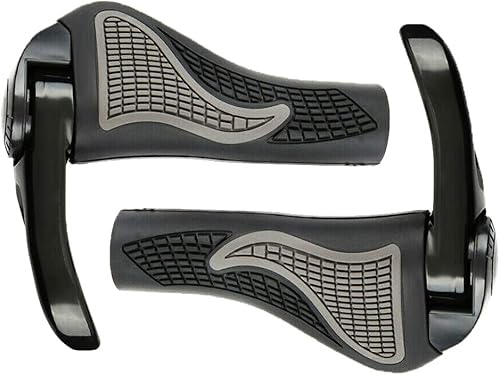 Miniatura 3 de Eyech Un par de empuñaduras de manillar de cuerno de buey de bicicleta antideslizantes de silicona ergonómica para manillar de bicicleta MTB