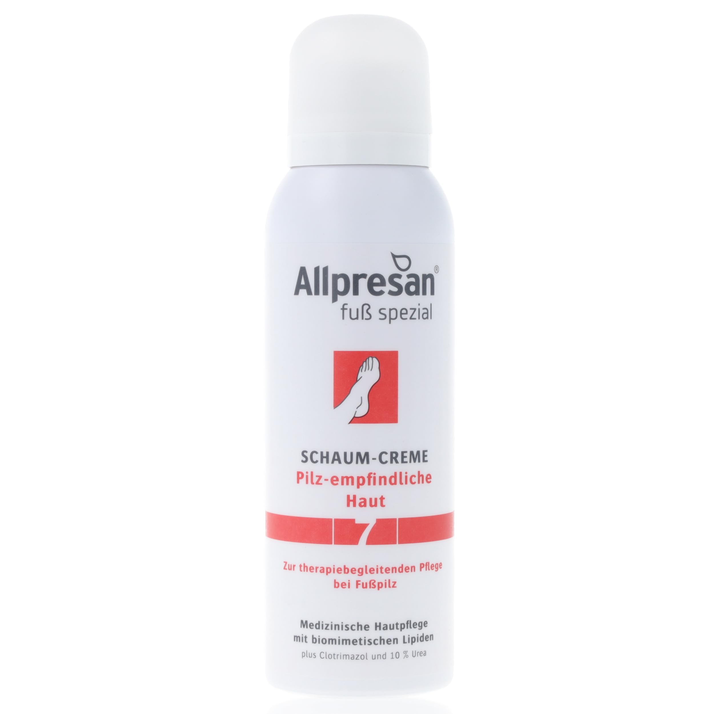 Allpresan Fuß spezial Nr. 7 Pilz-empfindliche Haut zur täglichen - oder therapiebegleitenden - Pflege bei zu Fußpilz neigender Haut, 125 ml