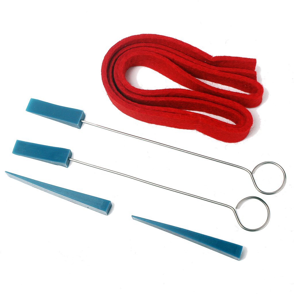 Alnicov 6-teiliges Klavier-Stimmdämpfer-Set, Stimmhammer-Hebel, Stimmkopf- und Stummschaltungs-Set, Klavier-Stimmwerkzeug