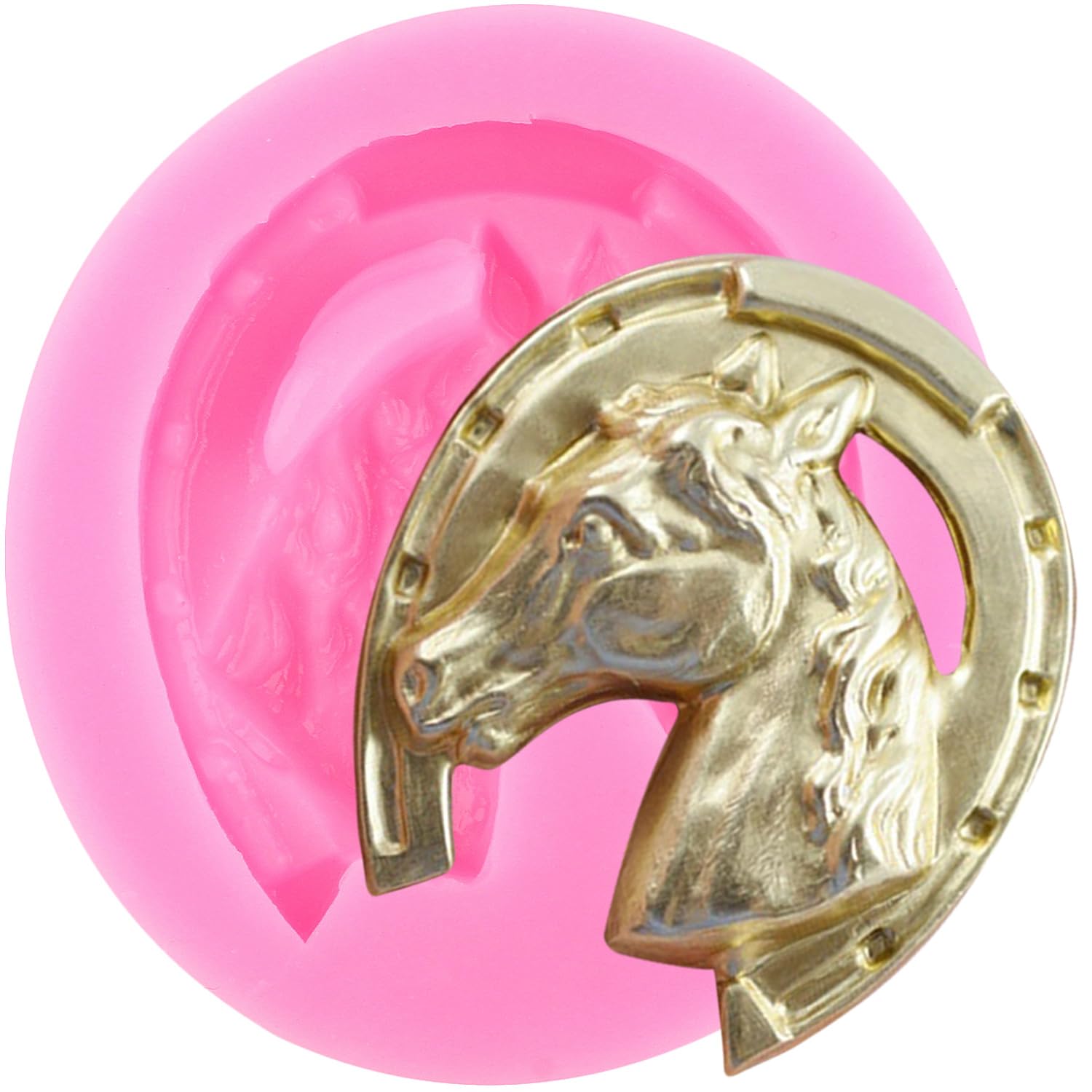Stampo Silicone Ferro Di Cavallo - Per Dolci E Caramelle Tema Equestre - Foto 8