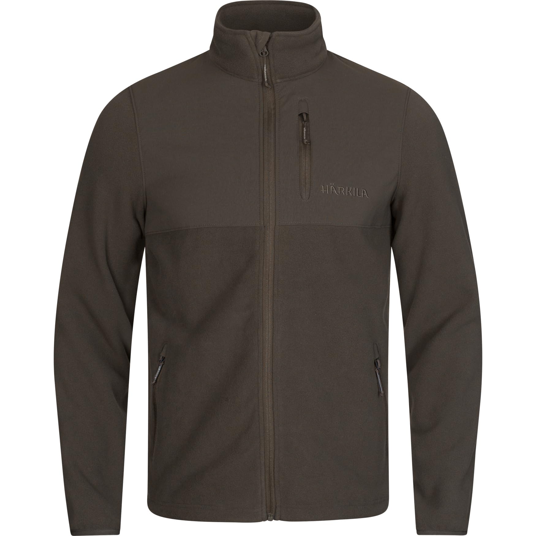 Härkila Men's Shadow Brown Fjell Fleece Jacket | Professional Hunting Clothes & Equipt | Scandinavian Quality Made To Last | M