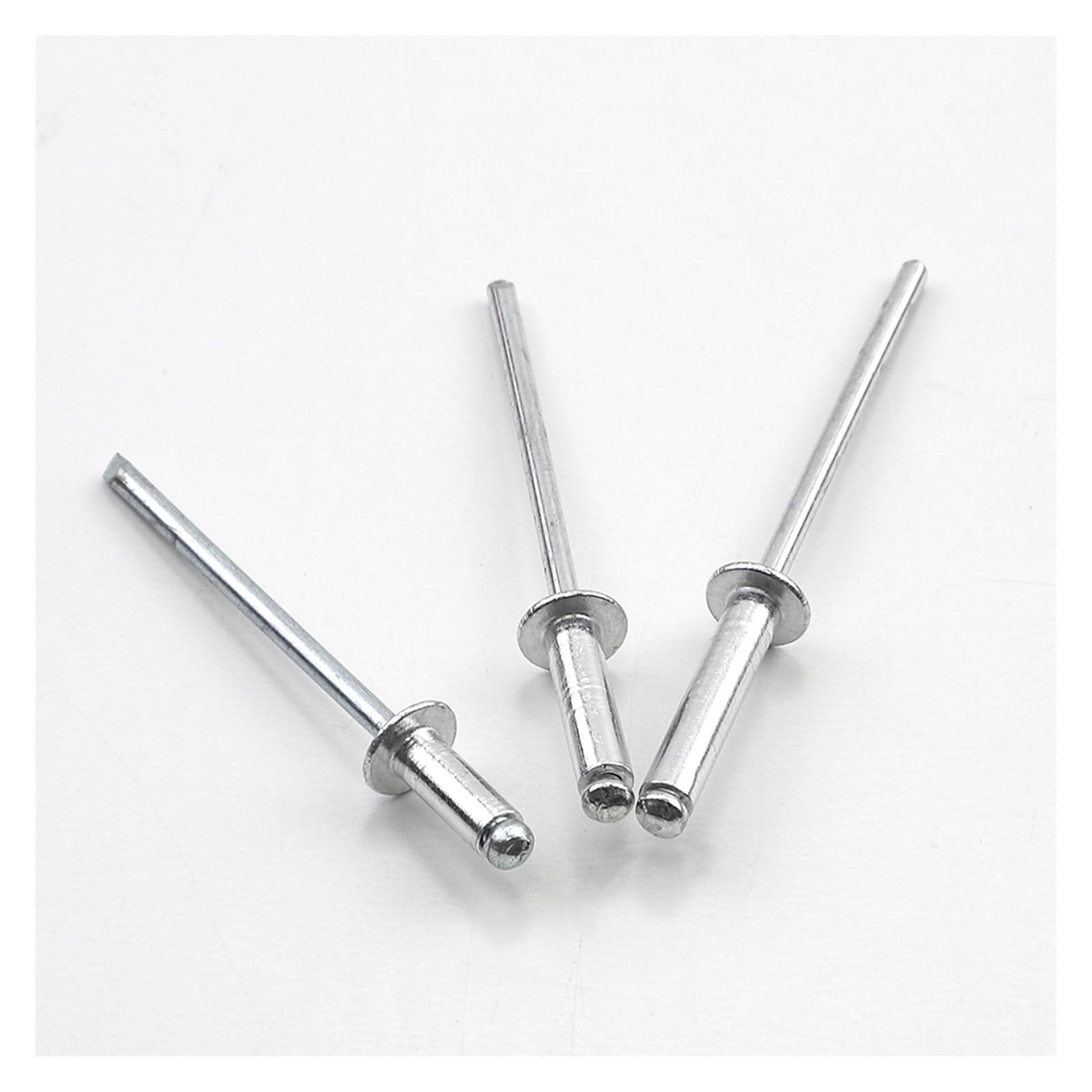 Rivets aveugles en aluminium, 50 rivets aveugles en aluminium à extrémité ouverte M3.2(8mm)